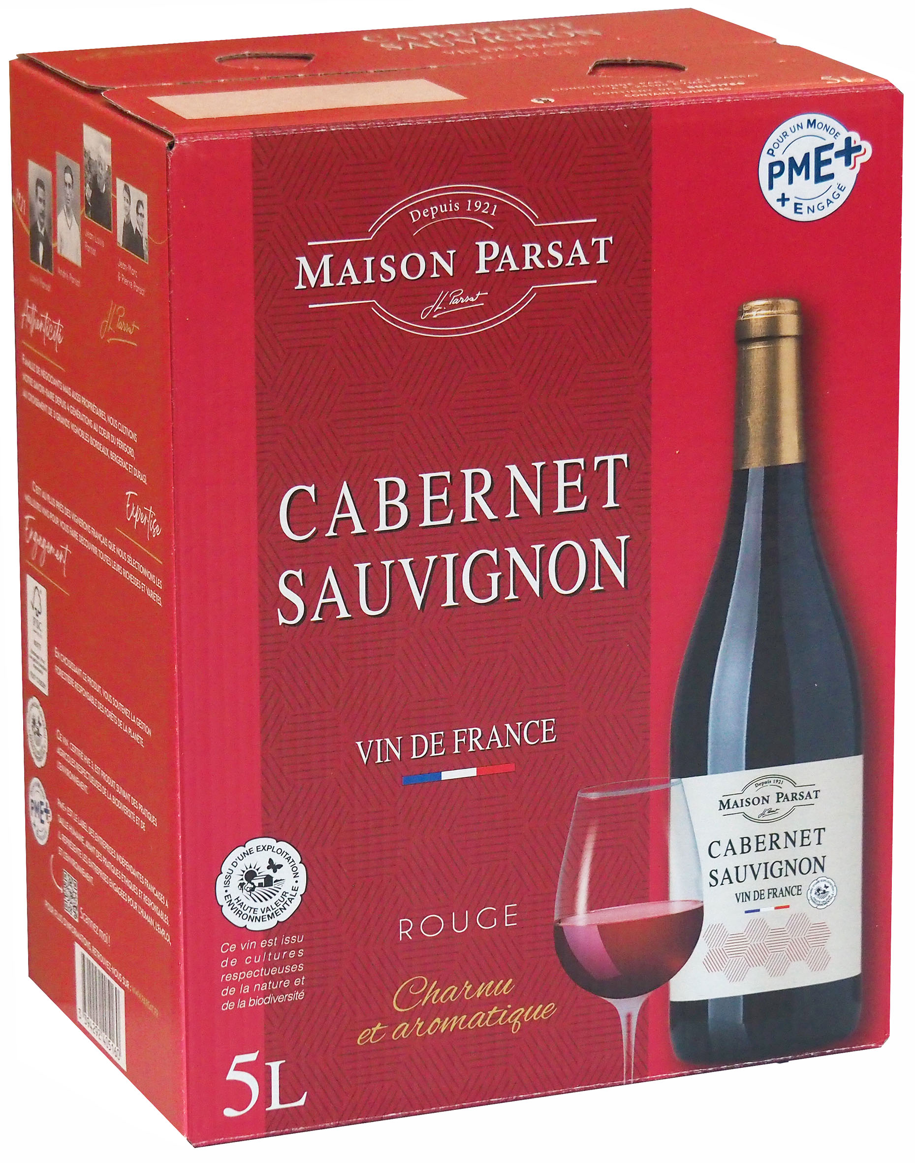 Miniature JL Parsat - Vin de France Rouge Cabernet Sauvignon HVE 3